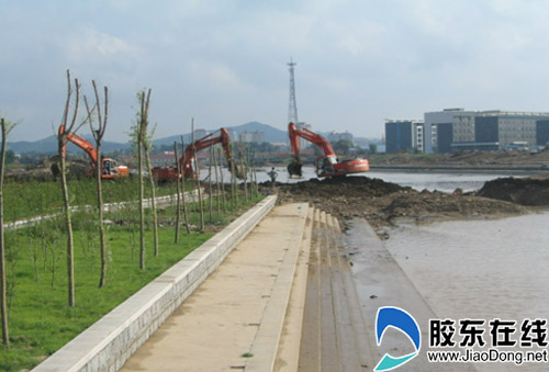 逛荡河加快工程进度扮靓港城迎盛会(图)