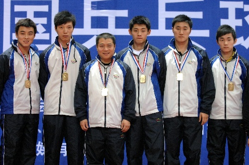 八一队获得全国乒乓球锦标赛男团冠军