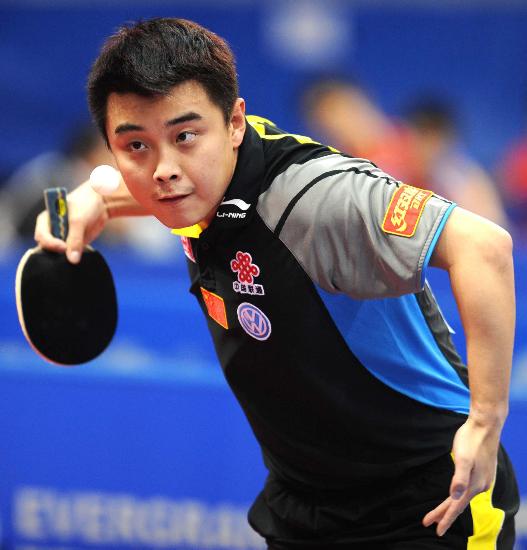 图文-世乒赛男团中国挺进八强王皓更加游刃有余
