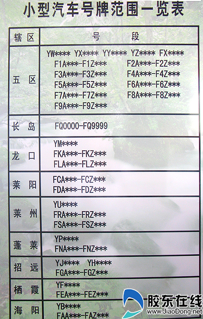 烟台启用新号段首日 千余车主选得如意车牌(图