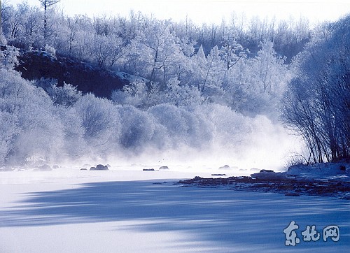 双鸭山的奇异冰雪图