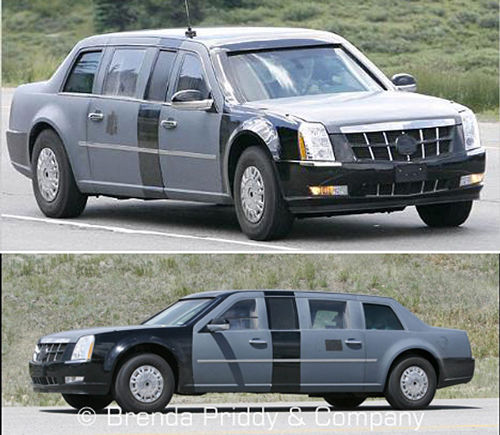 奥巴马总统车曝光 外观难看像移动堡垒(图)