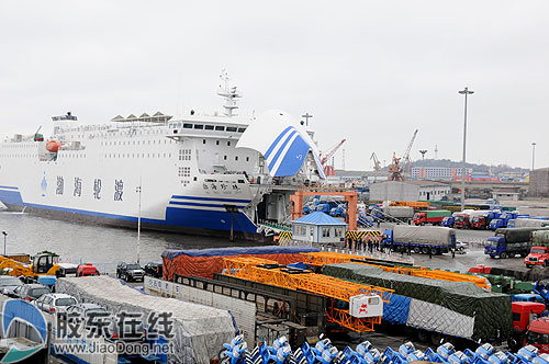 渤海轮渡公司月收入首破亿元大关(图)-渤海轮渡