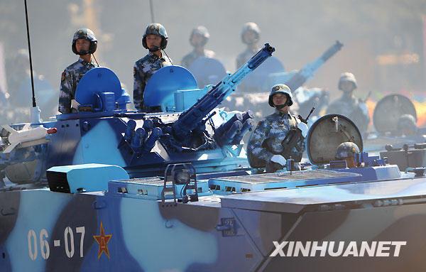 大阅兵精彩瞬间回顾:装备方队(组图)