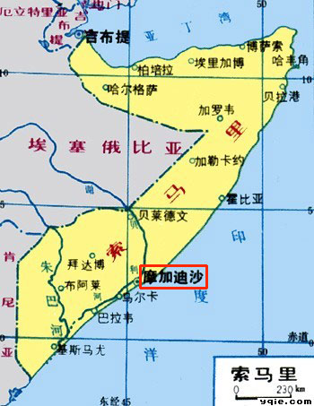 索马里地图