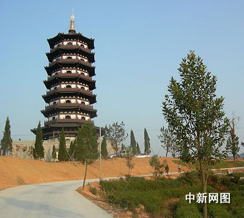 浙江龙泉千年古塔华严塔今日落成(图)