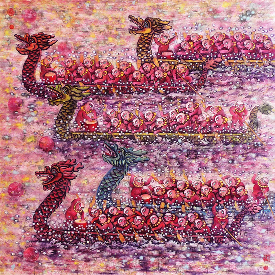 胶东文化--郭万祥重彩绘画