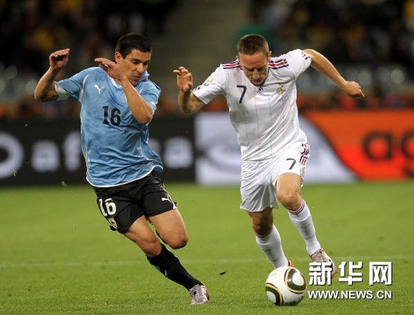 法国队战平乌拉圭队[高清组图] 2010南非世界杯