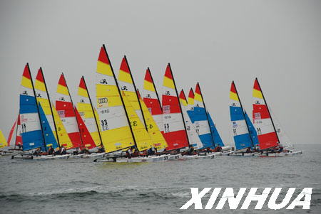 HOBIE世界帆船锦标赛在威海举行 埠外看胶东