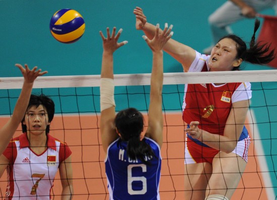 中国<em>女排</em>完胜神秘之师进决赛 将与韩争<em>亚运</em>冠