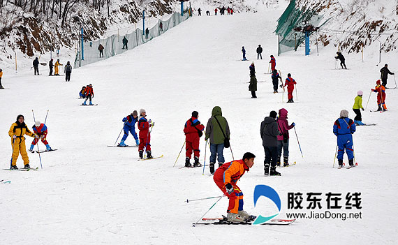烟台元旦假期火了滑雪游(图)