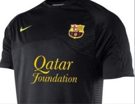 巴萨新款客场球衣曝光全黑战袍似门将服(图)