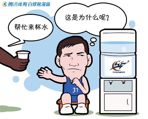 漫画体坛:阿联沦为饮水机管理员