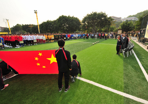 组图:健邦杯足球赛开幕 为同学搭建交流平台 体