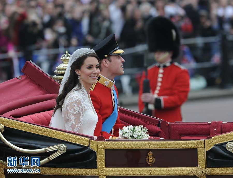 威廉王子和凯特·米德尔顿举行世纪婚礼 国际