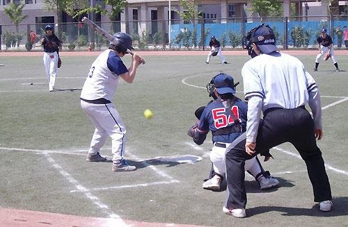 大学生棒垒球锦标赛开赛李敏宽徐若开球柔道张先才图片