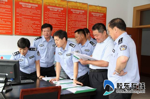 省公安厅纪委臧永旺到莱阳市公安局检查工作