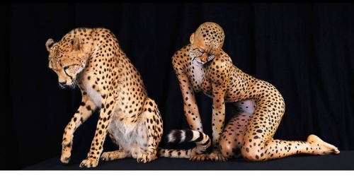 人兽同体!女<em>艺术</em>家极致震撼的<em>人体艺术</em>(图)_胶