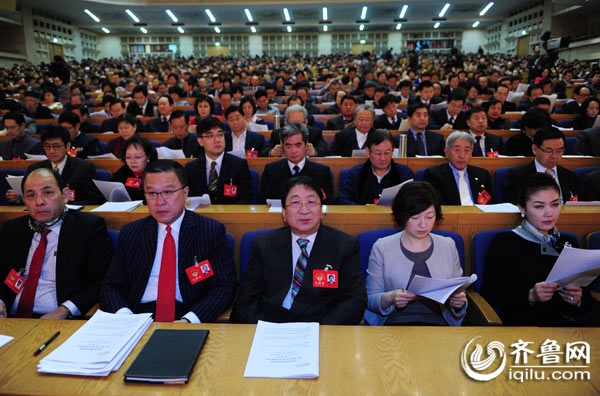 山东省政协十届五次会议在山东会堂开幕(图) 山