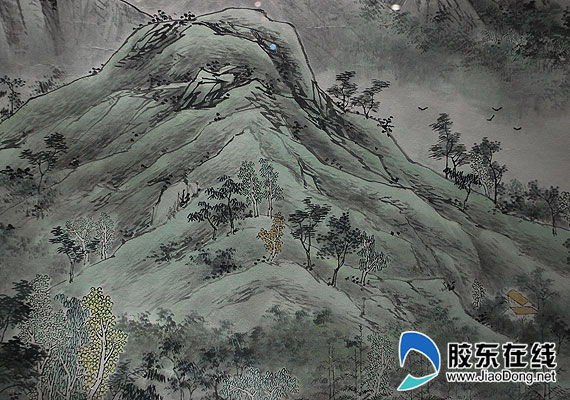 烟台画家衣殿台画展开幕60余幅精品亮相组图