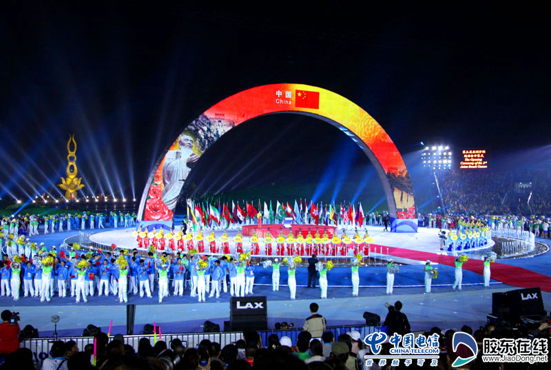 组图:海阳2012第三届亚洲沙滩运动会开幕