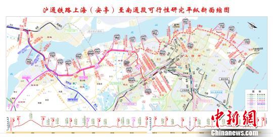 跨越长江南北呼应沿海铁路大通道沪通铁路开建