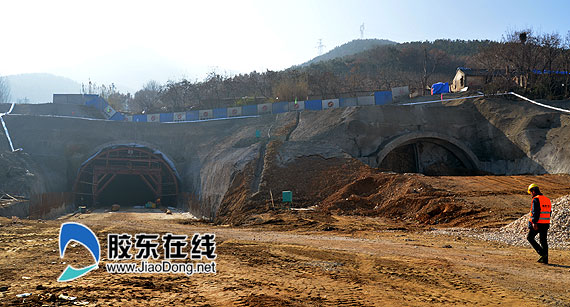 "烟台第一隧"开挖 胜利南路南延计划2015年竣工 塔山又添新隧道