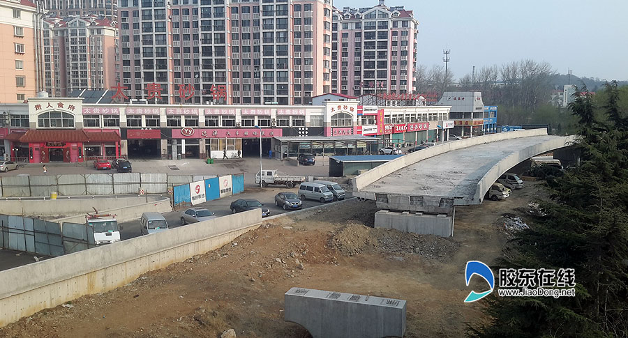 红旗路跨机场路立交桥开建下穿匝道(组图) 烟台车市