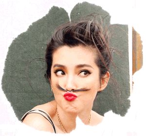 李冰冰贴胡子卖萌 网友出损招腋毛上阵(图)