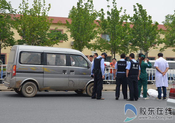 烟台莱山发生车祸 男子当场被轧死现场惨烈(图)