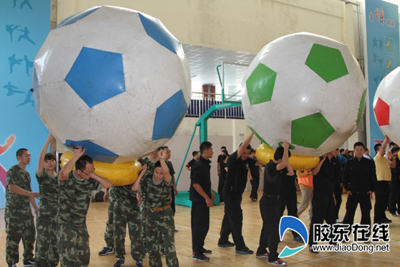 烟台开发区消防大队参加区分局首届趣味运动会