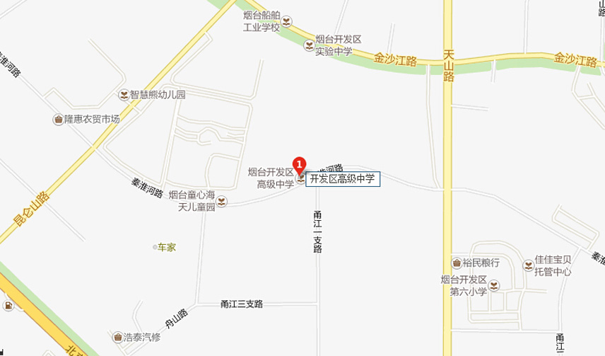 吃:烟台十四中附近以凤凰台路沿线小型饭馆为主。电厂东路与只楚路交叉口有一家酒店。 住:学校附近宾馆不多,从学校向西走一站地有大方宾馆。只楚路芝罘消防大队西侧有悦庭快捷酒店。 行:考生可以乘7路、23路公交在烟台十四中站点下车,乘坐43路、48路在夕阳红老年公寓下车,该站离考点很近。驾车从莱山、黄务方向前往:为减轻与前往二中的车辆压力,交警建议市民可沿环海路-红旗东路-红旗中路-青年南路-青年路-白石路-凤凰台路一线到达学校。 从芝罘岛、幸福方向前往:由于化工路正在大修,最好选择绕行环海路-芝罘屯-西炮台一