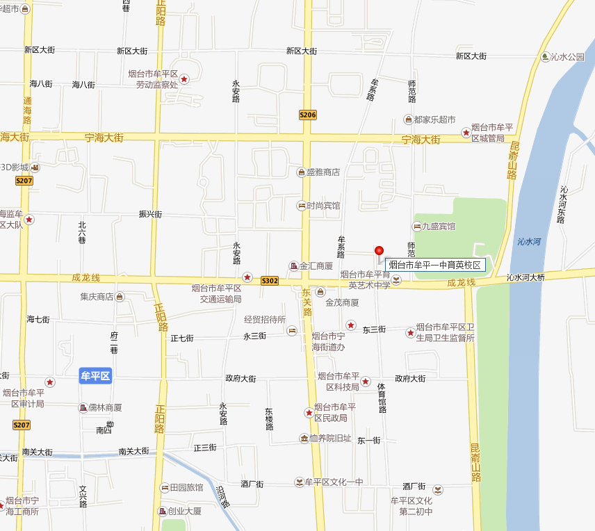 烟台市牟平一中育英校区地图