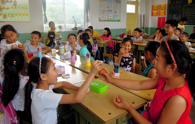 葡萄山小学:多彩端午节 快乐满校园_烟台教育_胶东在线教育频道