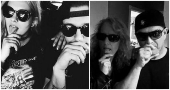 美女学生和男友秀恩爱遭父母 模仿走红 网络(图