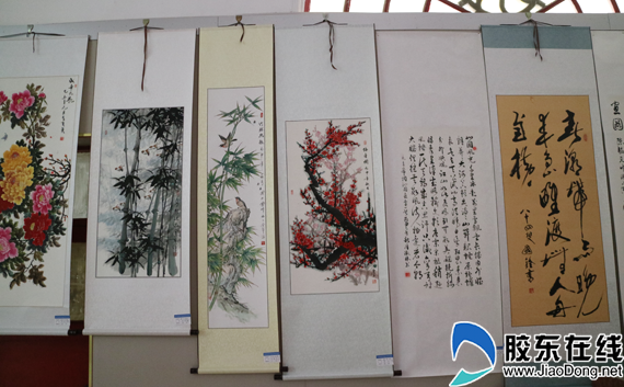 欢庆重阳 莱州老年大学举办师生书画作品展(图)