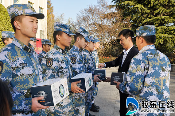 走访慰问了烟台警备区,驻烟某部队,烟台市消防支队福莱中队,福山区