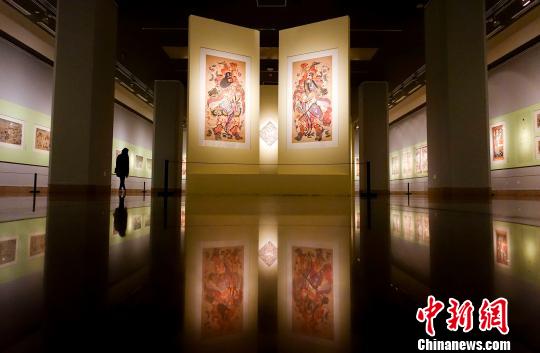 杨柳青古版年画精品亮相中国美术馆添年味(图)