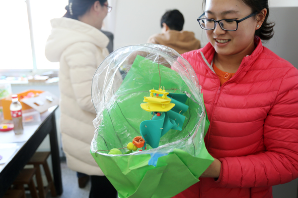 烟台一中高中生物组开展细胞器模型制作比赛