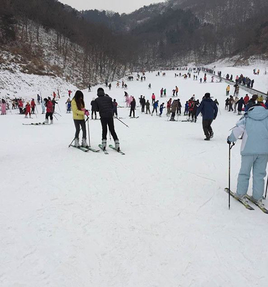 第二届胶东滑雪嬉雪节元旦在勃朗滑雪场开幕 滑雪就送滑雪票