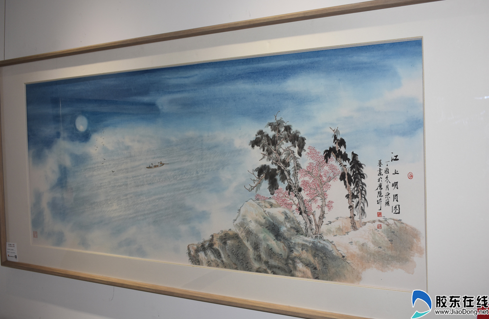 金山银山·祥云—朵尔基重彩山水画展在烟台启幕