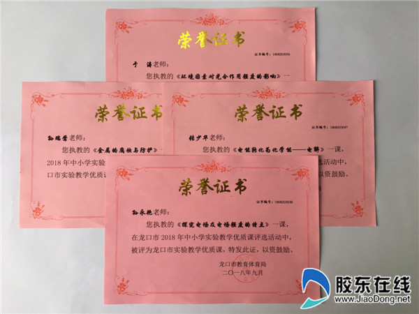 第六届全国中小学实验说课活动龙口一中再创佳绩1