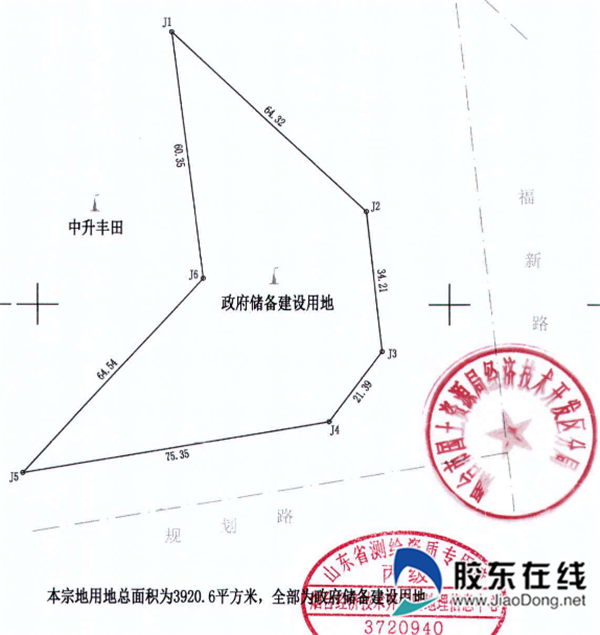 开发区a-54小区勘测定界图