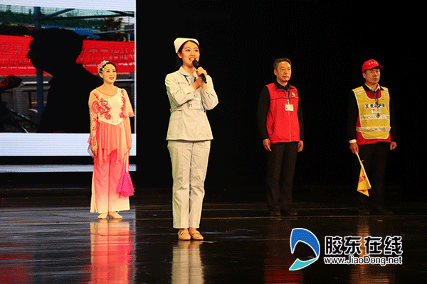 烟台市口腔医院义工代表马艺菡参演音画诗《我自豪,我是慈善义工》