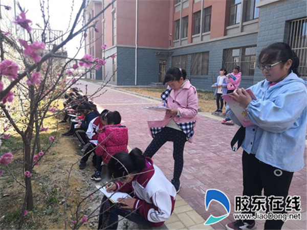姜格庄街道中心小学开展“走进春天”写生活动1