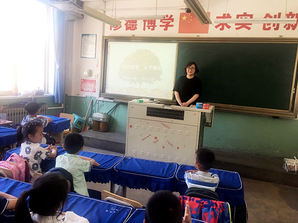 葡萄山小学:家长进课堂 呵护健康从手做起