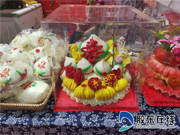 胶东花饽饽参展东亚食品交易会 受市民青睐(图)