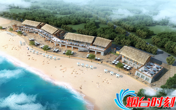 海水浴场的改造效果图