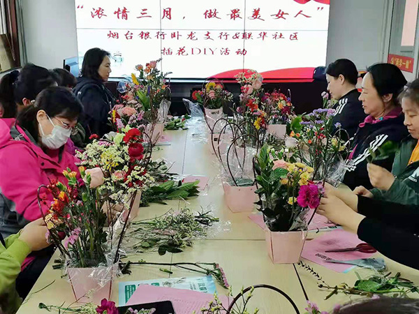 8女神节"diy插花活动