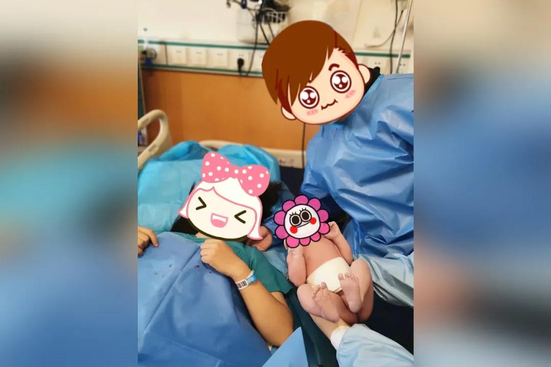 烟台山医院帮王女士安全顺产,娩出一男婴。